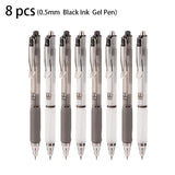 Deli 4/8pcs 0.5mm Black Ink Quick-drying Gel Pen School Supplies Stationery Office Pen Gift Office Supplies Signing Pens