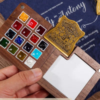 AOOKMIYA Retro Brass Clip Palette Fixed Clip Going Out Sketch Paint Box Hand Account Clip Metal Bill Clip Travel Painting Art Supplies