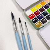 AOOKMIYA 3pcs Painting Brush Set Professional Nylon Hook Pen Paint Brush Art Student Special Gouache/watercolor Brush Art Supplies