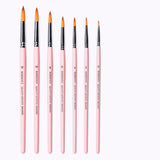 AOOKMIYA 6pcs Watercolor Brush Set Round Head Nylon Brush Art Students Painting Special Gouache Acrylic Watercolor Hook Line Art Supplies