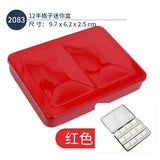 Italian FOME Solid Watercolor Paint Enamel Box 12/16/18/24 Half Grid Full Grid Palette Art Supplies