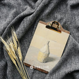 Black Walnut A4 File Folder Board Brass Gold Solid Wood Coffee Shop Order Folder Restaurant Menu Folder Student Sketch Folder