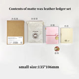 AOOKMIYA POTENTATE Fog Wax Leather Travel Watercolor Book 100% Cotton Pulp Watercolor Paper Kraft Cover Painting Portable Art Supplies