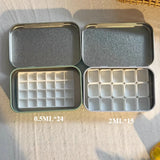 AOOKMIYA Portable Palette Watercolor Paint Repackaging Iron Box Paint Storage Box Nail Art Paint Tray Student Travel Art Supplies