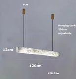 2025 New Trend Marble Collection LED DIY Hanging Lamps Chandelier Lighting Fixtures Lustre Suspension Luminaire Lampen For Foyer