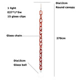 LED Artistic Colorized Chain Of Fate White Bubble Chandelier Lustre Hanging Lamps Suspension Luminaire Lampen For Dinning Room