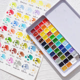 AOOKMIYA Holbein New Ancient Color Watercolor Paint 48 Colors 1ML Sub-pack Opaque Four Seasons Series Aquarelle Nail Art Supplies