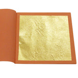 AOOKMIYA 22K Gold Leaf Sheets 8X8cm Gold Foil Gilding Paper 25 sheets/booklet For Decorations Art Crafts Supplie