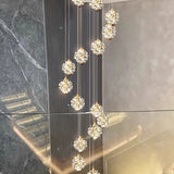 Modern home decoration crystal chandelier, stair Pendant lamp, living room Pendant lights, interior lighting
