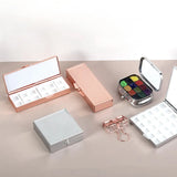AOOKMIYA Portable Mini Travel Watercolor Paint Box Empty Palette Retro Exquisite Small Square Box Student Painting Art Supplies