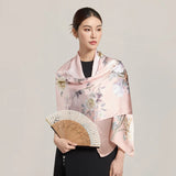 100% Silk Scarf Women Print Hangzhou Handkerchief Pure Silk Neckscarves Luxury Bufandas Silk Shawl  2025 Long Scarf