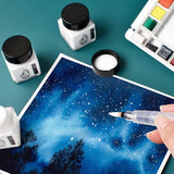 AOOKMIYA 30ML White Ink High-gloss Watercolor Art Students' Special Starry Sky Embellishment White Ink Cartoon Blank Correction Fluid AOOKMIYA.COM