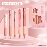 50pcs Cute Green Gel Pens Set Coffee Gel Pens for Writing Large Capacity Pen Wholesale School Stationery Supplies Back To School