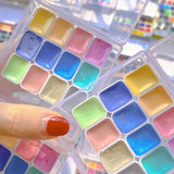 AOOKMIYA Schmincke 12-color Macaron Candy College-level Opaque Watercolor Paint Sub-package 1ML/2ML Portable Painting Art Supplies