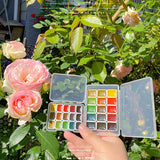 AOOKMIYA German Schmink Tundra/forest Series Watercolor Paint 0.5ml/1ml Acuarelas Set Layered Color Precipitation Color Art Supplies
