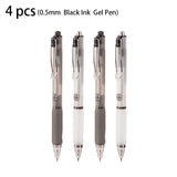 Deli 4/8pcs 0.5mm Black Ink Quick-drying Gel Pen School Supplies Stationery Office Pen Gift Office Supplies Signing Pens