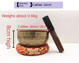 Nepal Handmade Brass Singing Bowl Meditative Buddhist Supplies Chakra Yoga Sound Bowl Percussion Musical Instrument Singing Bowl