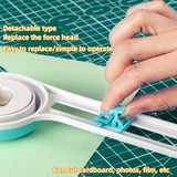 360 ° Rotating Rounder Student Tent Paper Cutting Knife Roller Cutting Flexible Anti Slip Pad Portable Plastic Mini Cutter