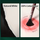AOOKMIYA Watercolor Paper Pad, 14.9"x5.1",140lb/300 gsm 20 Sheets for Watercolor Ink Painting,Wet Media,Textured Surface and Sketchbook