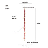 LED Artistic Colorized Chain Of Fate White Bubble Chandelier Lustre Hanging Lamps Suspension Luminaire Lampen For Dinning Room