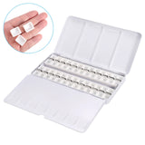 Empty Watercolor Tins Pans Palette Paint Case Box Metal Watercolor Tin with 52pcs Half Pans Empty Watercolor Palette for Artist