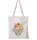 AOOKMIYA Embroidery kit for Beginners with Pattern Canvas Tote Bag,Arts and Crafts Supplies for Adults,DIY Needlepoint Kits for Crafts