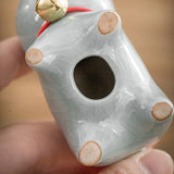 Ceramic Cat Pen Pavilion Ornament  Pen Holder Ceramic Creative Desktop Decorations Birthday Gifts for Boys and Girls  Penholder