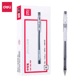 Deli 4/8pcs 0.3mm Black Ink Gel Pen Office Finance Signature Pen Student School Supplies Stationery High-quality Pen Signing Pen