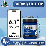 AOOKMIYA Marie's Ocean Blue Shsde Acrylic Pigment,Quick Drying,1pc 100/300 ml 3.38/10.1 oz for Rock Canvas, Stone, Artists for Artists