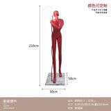 Hotel Lobby Large Figure Floor Ornaments Sales Office Model Room Window Abstract Art Soft Decoration Sculpture