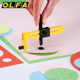 OLFA Compasses Knife Set Handheld Circular Cutting Tool with Blade Hole Opener Diameter 1-22cm Circular Cutter Paper Cutter