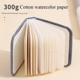 AOOKMIYA New Cotton Pulp Watercolor Book 300g Thick Fabric Cover Travel Portable Painting Notebook Sketchbooks Art Supplies