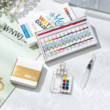 18/15 Style Color Box Mini Watercolor Pigment Packaging Box Acrylic Material Exquisite and Compact Portable and Portable