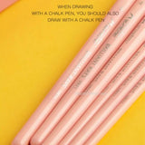 AOOKMIYA Mairtini Light Series Watercolor Brush Pink 6pcs Set Nylon Hair Flat/round Head Hook Pen Gouache Painting Brush Art Supplies
