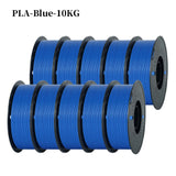KINGROON 22LBS PETG or PLA filament 3D Printer Filament 10 Rolls 1KG 1.75MM Eco-Friendly Good Toughness Mix Color Free Shipping