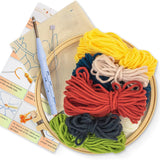 AOOKMIYA RUOPOTY Diy Punch Needle Kit Flowers Crafts For Beginner Needle Embroidery Starter Kits For Diy Gift Cross Stitch Home Decor