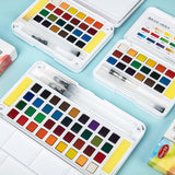 AOOKMIYA 12/24/36/48 Colors Watercolor Paint Set with Water Brush Pens Art Supplies, for Artists, Amateur Hobbyists and Painting Lovers AOOKMIYA.COM