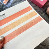 AOOKMIYA Super Vision 2024 Peach Pink Pearlescent Watercolor Paint Tube Set 8ML 3 Colors Professional Metallic for Painting Art Supplies