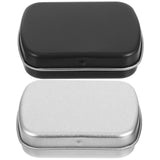 2pcs Watercolor Storage Box Paint Palette Portable Metal Mixing Tray Travel Case Compartments Lightweight Easy for Artists