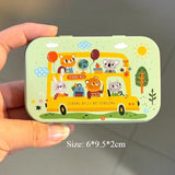 AOOKMIYA Portable Palette Watercolor Paint Repackaging Iron Box Paint Storage Box Nail Art Paint Tray Student Travel Art Supplies