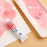 AOOKMIYA Russian White Night Macaron Watercolor Pigment Original 10ML Tube Artist Grade Candy Color Watercolor Paint Art Supplies