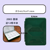 Empty Italian FOME heavy enamel paint box 12/24grids mini watercolor gouache artist  palette painting tools art supplies