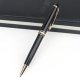 Quality M B 163 Black Ballpoint Rollerball Pen Platinum Coated Metal Ultra Black White Gel Pen for Writing