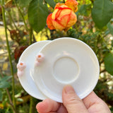 Ceramic Palette for Art Students Art Supplies Portable Sketching Paint Palette School Calligraphy Ink Disk  Paint Palette