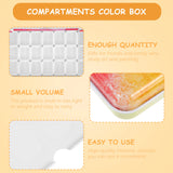 Watercolor Paint Mini Empty Tin Metal Portable Palette Watercolor Paint Box Plastic Travel Pans Durable Art Supplies