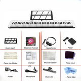 88 Key Keyboard Light Orchestrated BY Portable Home Electric Piano Child Adult Starter Electric Profession Musical Instrument
