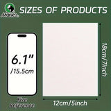 AOOKMIYA 5x7in 2/4/6pcs Canvas Board Bulk,Art Painting White Blank Canvas Panels for Acrylic,Gouache,Oil,Painting,Drawing,Flow Pouring