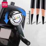 Deli Artist Long Point Pencil Sharpener Manual Art Charcoal Pencils/Drawing/Sketching Pencils Adjustable Office Study Supplies