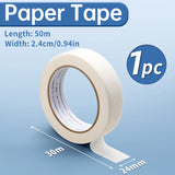 AOOKMIYA 1pc Marie's Paper Tape, 0.94in 50m, Painter's Tape for Acrylic, Watercolor, Drafting & Canvas Framing for Adults & Artists