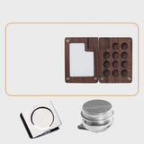 AOOKMIYA New 11-grid Portable Palette Mini Watercolor Paint Box Walnut Travel Carry-on Painting and Sketching Set Art Supplies